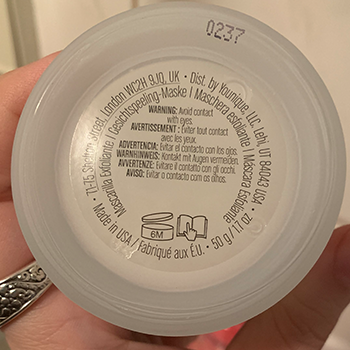 Exfoliation mask Expiration Date